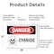 Signmission Cyanide Danger Sign, Aluminum, 18in W x 12in L, 2PK OS-2PACK-DS-A-1218-L-2004 - alternate 4